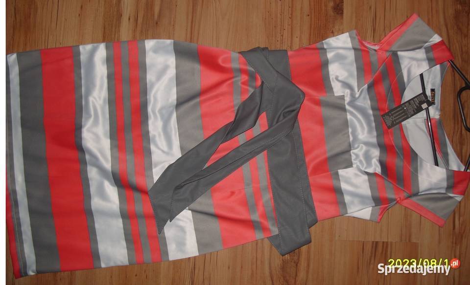 urocza elegancka sukienka FORTI pasek NOWA r4044 Rawicz