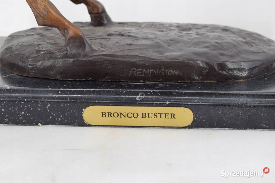 Kowboj Na Koniu Jeździec Rodeo Figura Rzeźba z Kraków