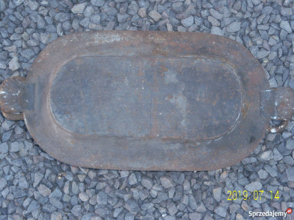 Gęsiarka żeliwna duża żeliwo retro sygnowana świętokrzyskie