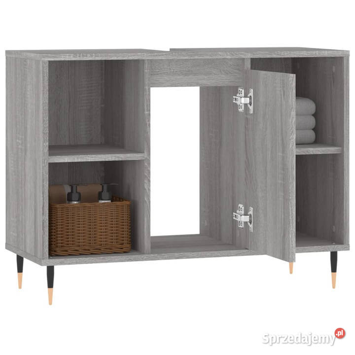 Szafka łazienkowa szary dąb sonoma 80x33x60