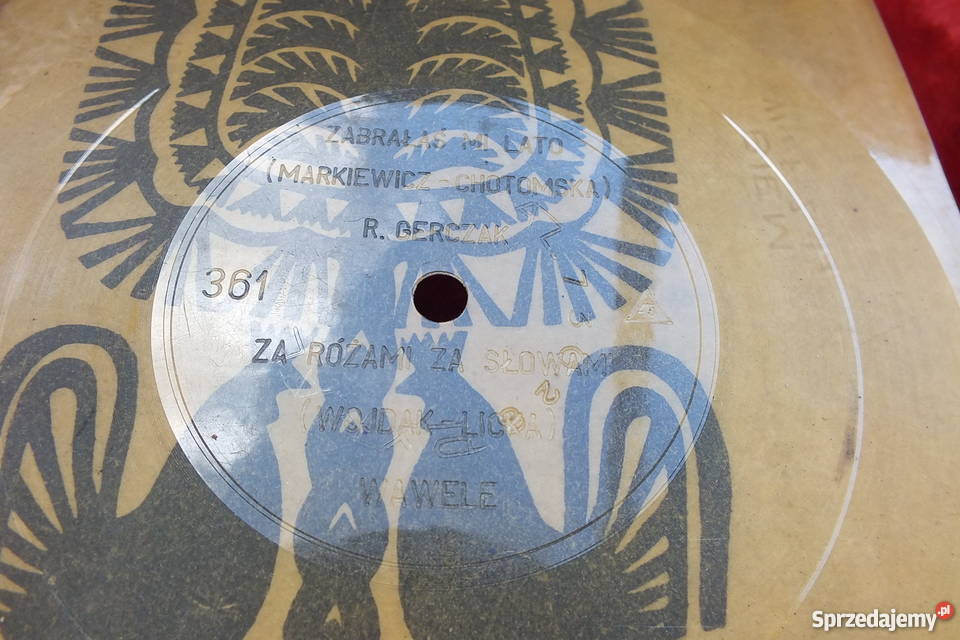 Stara pocztówka dźwiękowa Wawele RGerczak Płyty i kasety Żary