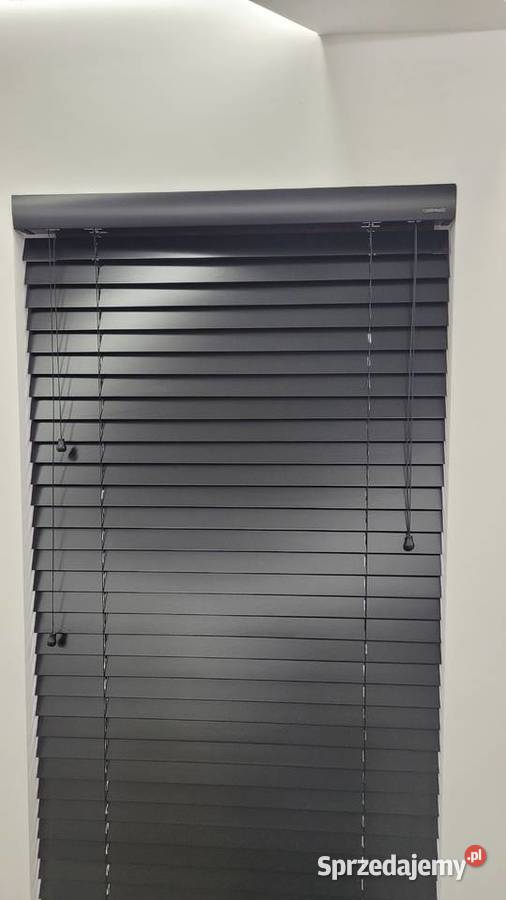 Żaluzje drewniane 50mm Turek sprzedam