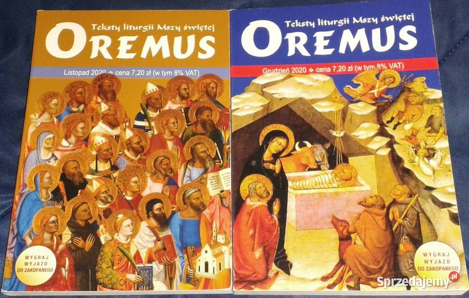 OREMUS Teksty Liturgii Mszy Świętej 2020 sprzedam