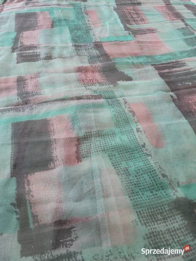 Komin zielonołosiowy wzór kwadraty Poznań