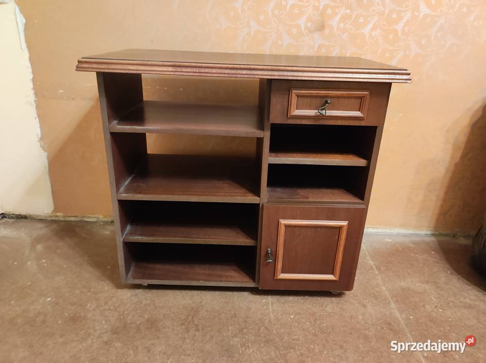 Drewniana Szafka z Czasów PRL Meble śląskie Żywiec