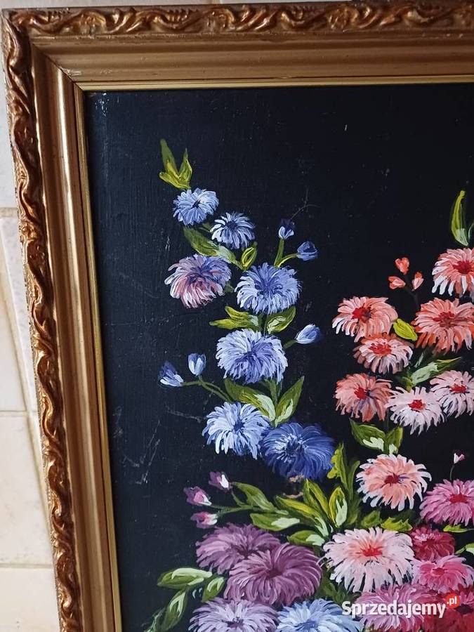 vintage obraz malowany małopolskie