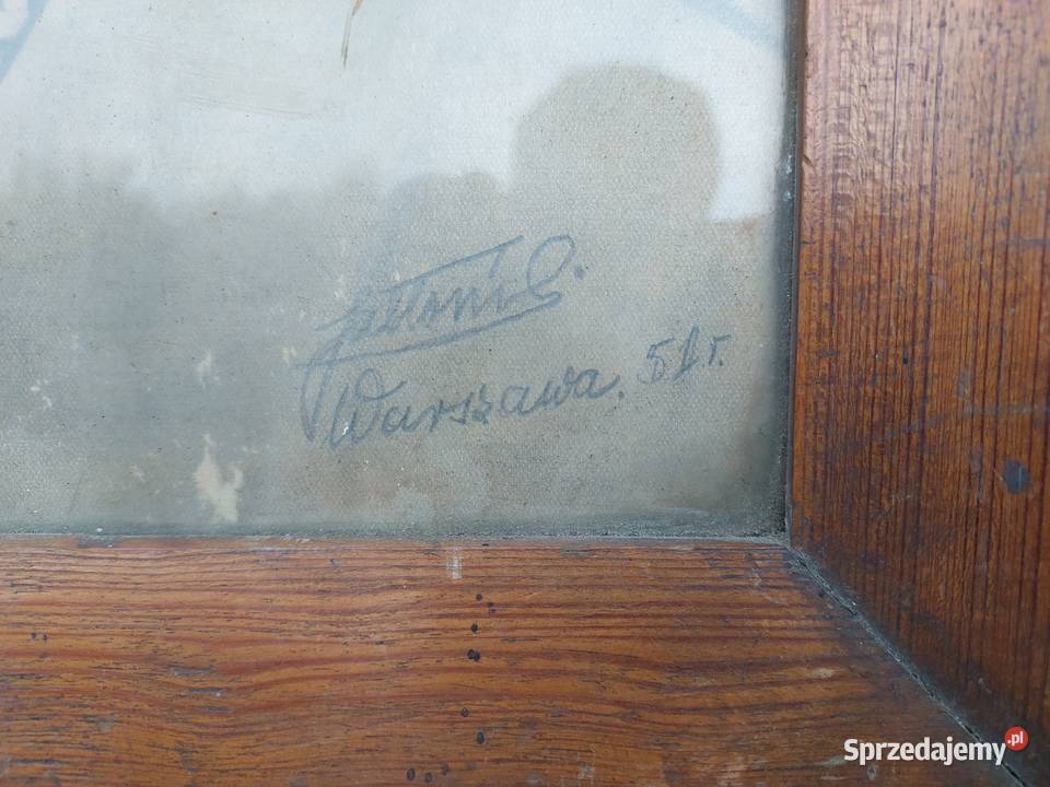 77 Stary obraz portret żołnierza Warszawa 1951r pomorskie