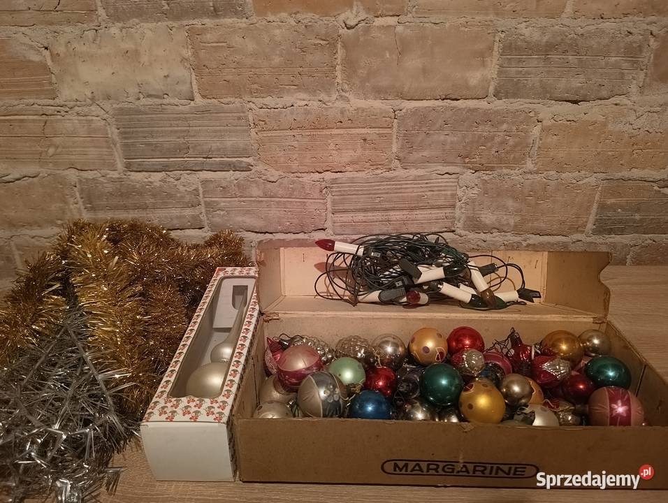 Zestaw bąbki choinkowe z czasów PRL Unikatowa Będzin sprzedam