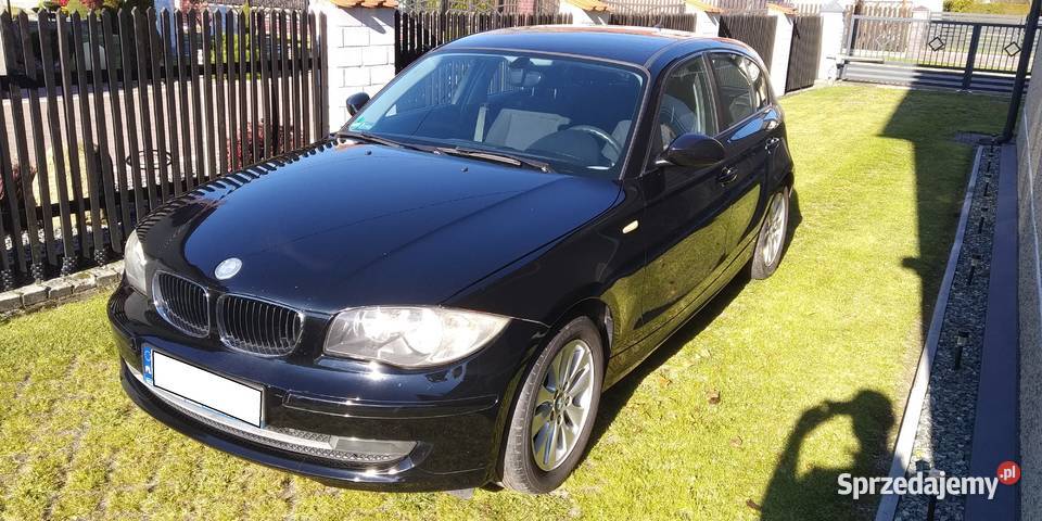 BMW Seria 1 116i 2008 122 Silnik uszkodzony czarny Tychy