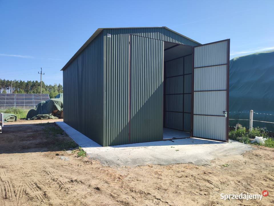 Garaż Blaszany 6x5m ZIELONY garaże blaszane Zamość sprzedam