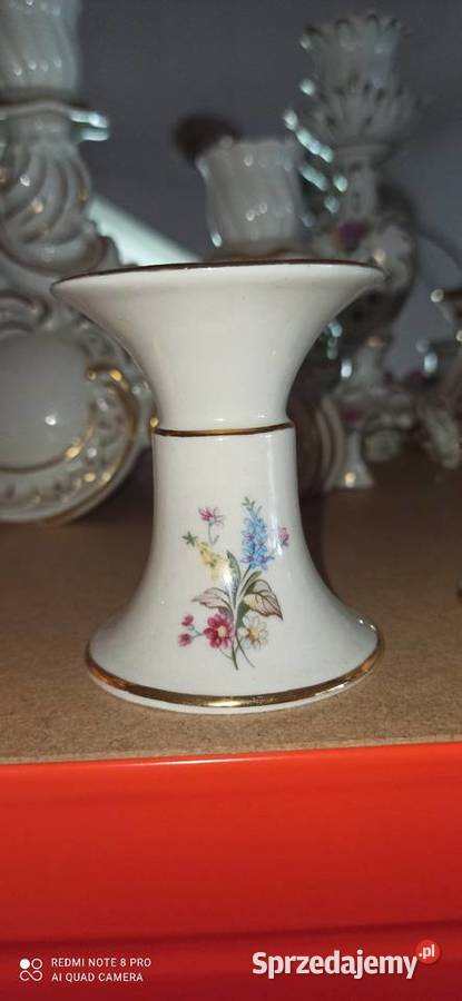 Świecznik na jedną świecę Porcelana Gdańsk