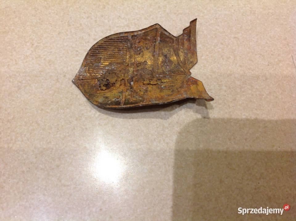 Stary Mosiężny Emblemat Znaczek Logo Turnier na Pozostałe lubuskie Nowa Sól