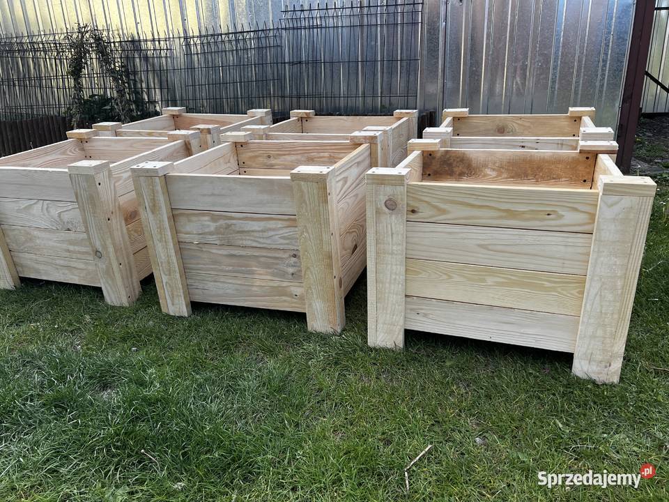 Donice drewniane na wymiar krzewy kwiaty drzewka Suchedniów