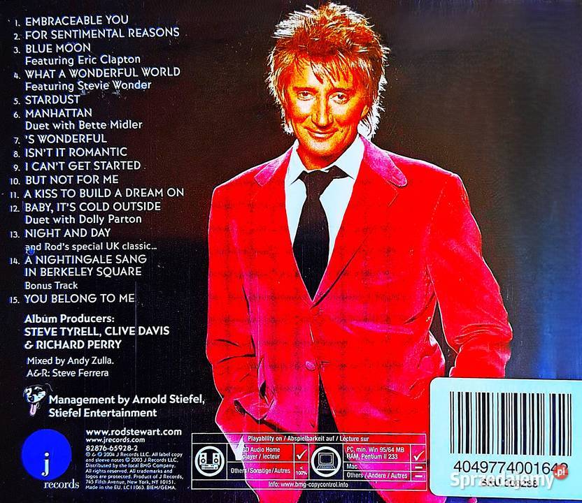 Nowy CD Album CD ROD STEWARD Stardust The Great pop Płyty i kasety Poznań sprzedam