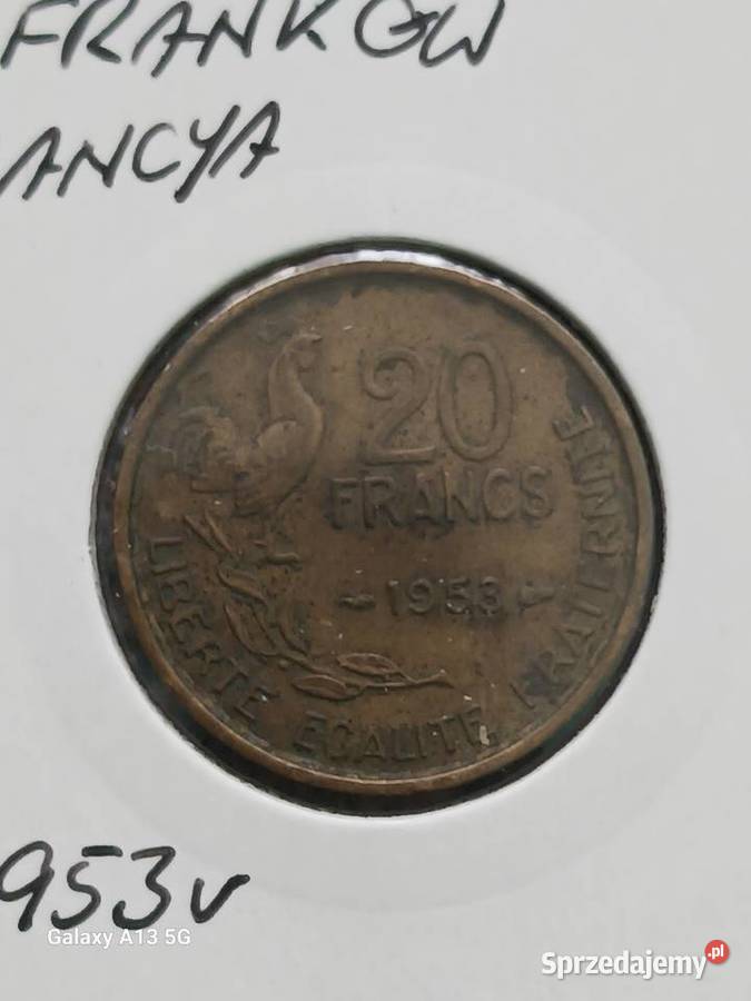 20 Franków Francja 1953 r Konin