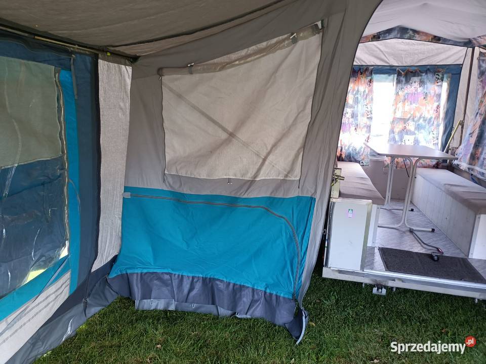 Przyczepa namiotowa scout 1996r DMC 650 6osób Giżyn sprzedam