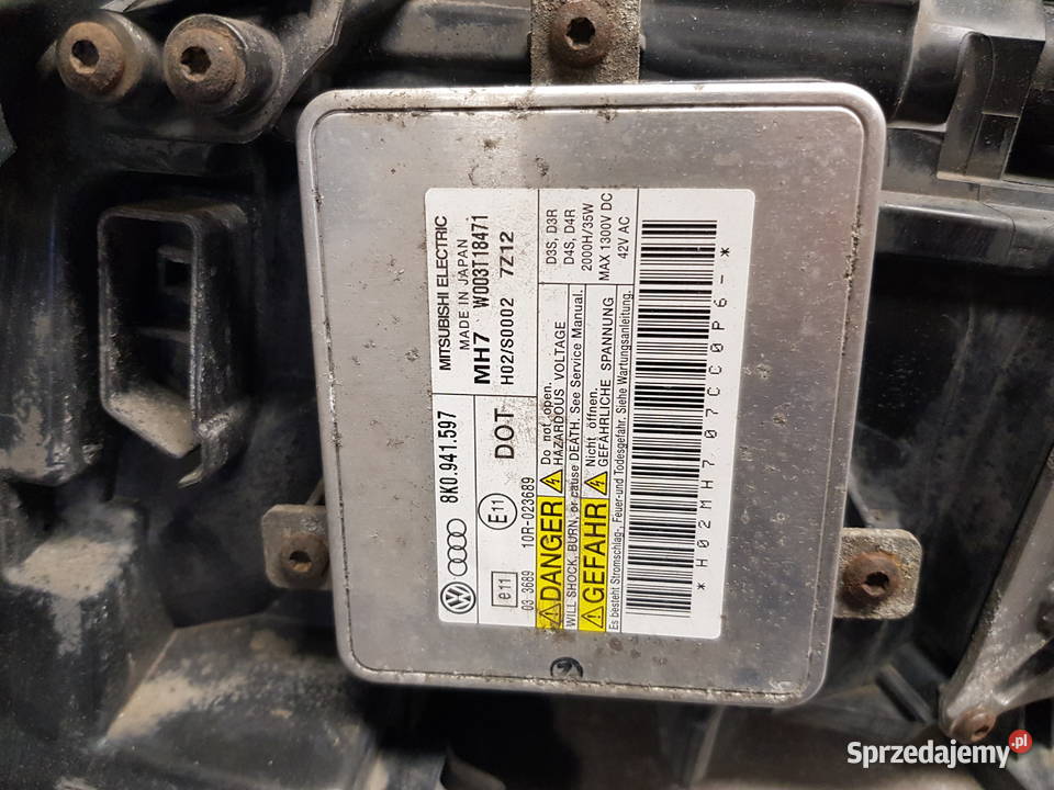 Lampa prawa do Audi a4 b8 używana kod części 8k0