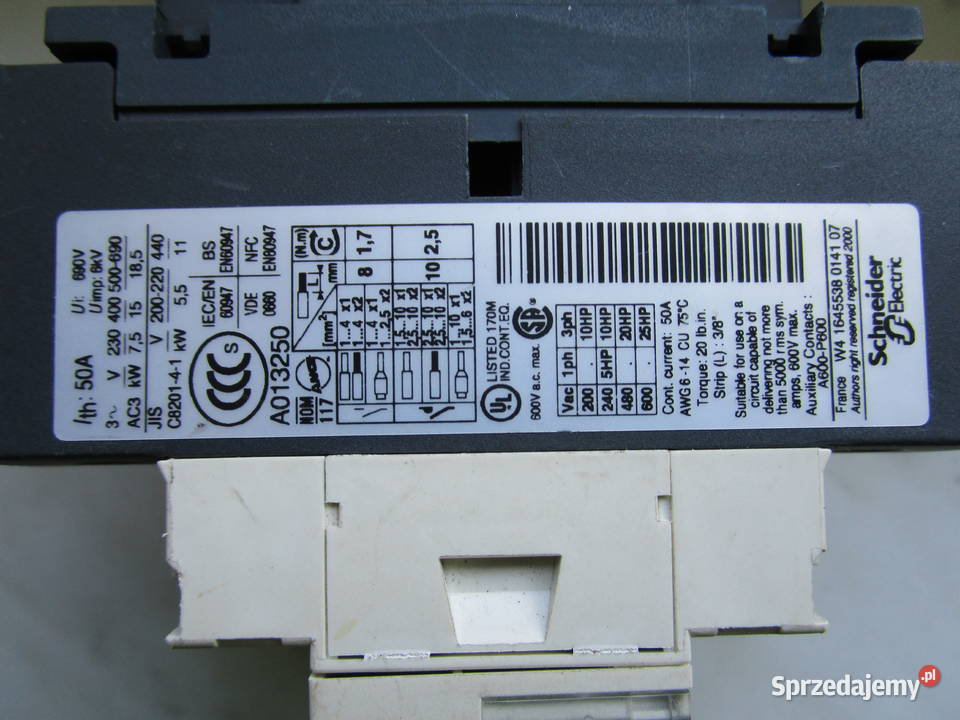 Stycznik LC1D32 Telemecanique Schneider Electric Uherce Mineralne