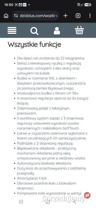 Wózek spacerowy Joile 10kg Pustków-Osiedle
