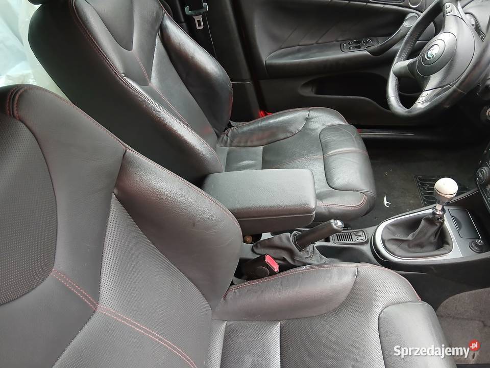 Unikatowe fotele Alfa Romeo 147 Ti czarna skóra śląskie Szczerbice