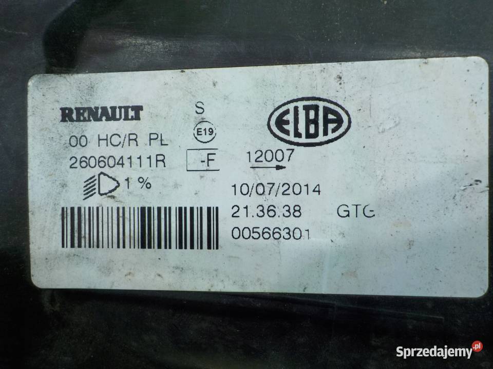 DACIA SANDERO II 14r 5D lampa lewa przod Części samochodowe Suków