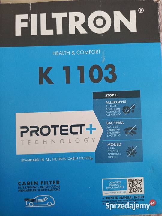 Filtron K 1103 Filtr wentylacja przestrzeni benzyna + LPG Tychy sprzedam
