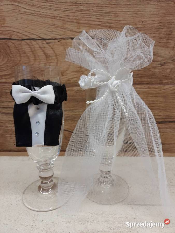 2 Kieliszki do szampana wina na ślub rocznicę Wrocław