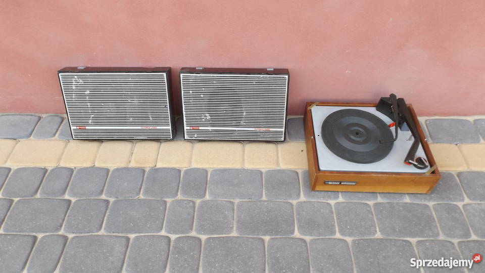 Stary gramofon unitra głośniki colorofon