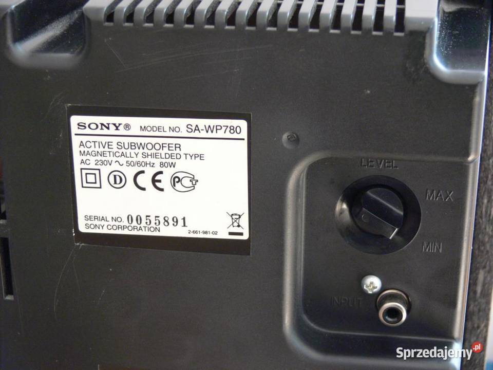 Sub aktywny Sony SAWP 780 sprawny WYSYŁKA Jasło sprzedam
