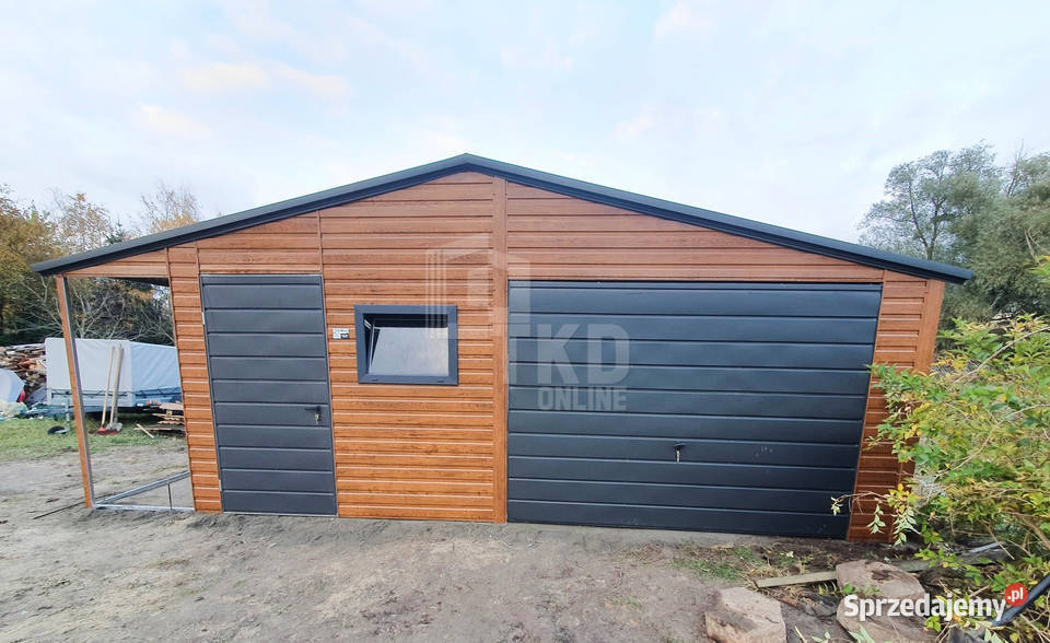 Garaż Blaszany 6x5 wiata Brama drzwi okno TKD96