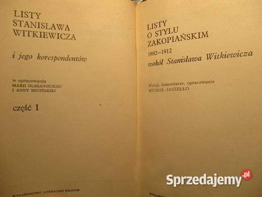 Listy o stylu Zakopiańskim 18921912 Zakopane