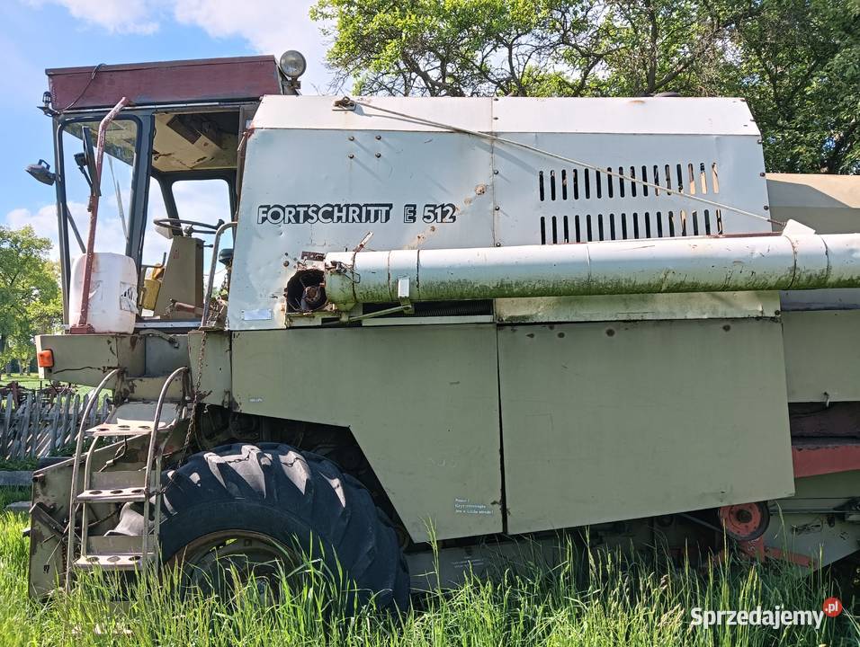 Kombajn Fortschritt E512 Wózek do header'a lubuskie Witków sprzedam