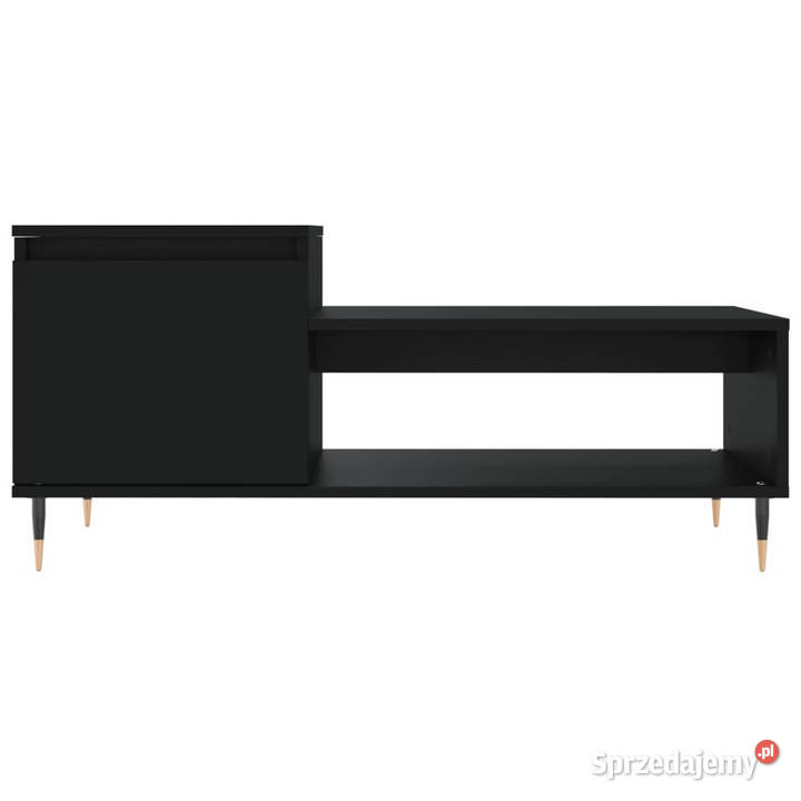 Stolik kawowy czarny 100x50x45 materiał Stoły Warszawa