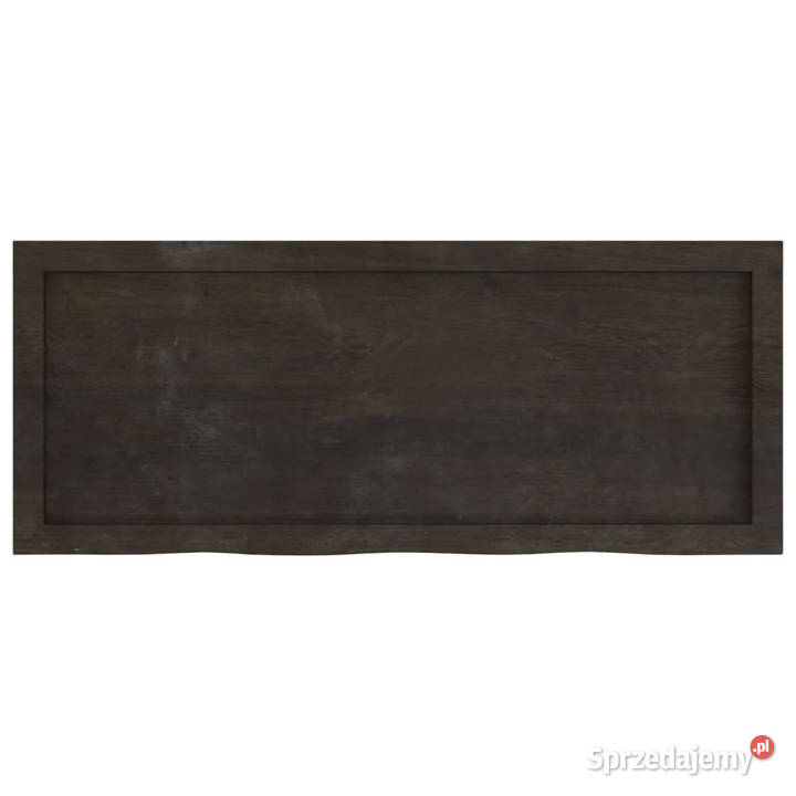 Blat stołu ciemnobrązowy 100x40x26 lite drewno mazowieckie Warszawa