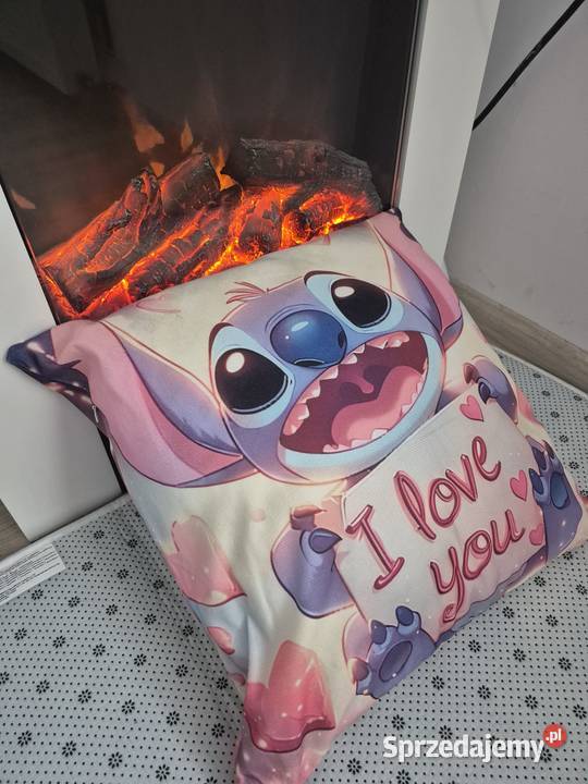 Nowy komplet poduszka z poszewką Stitch I love