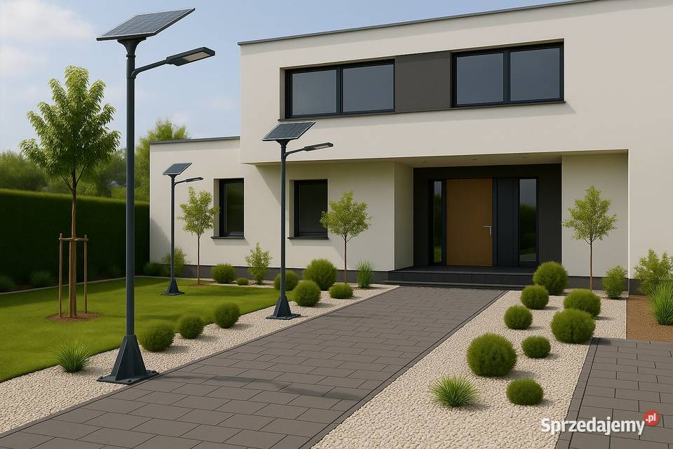 Lampa ogrodowa solarna LED latarnia słup Jeżowe