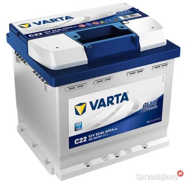 Akumulator VARTA Blue Dynamic C22 52Ah 470A EN Akumulatory Układ elektryczny, zapłon dolnośląskie Wałbrzych