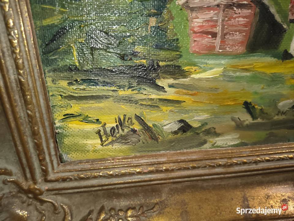 Obraz olejny na dykcie Chorzew