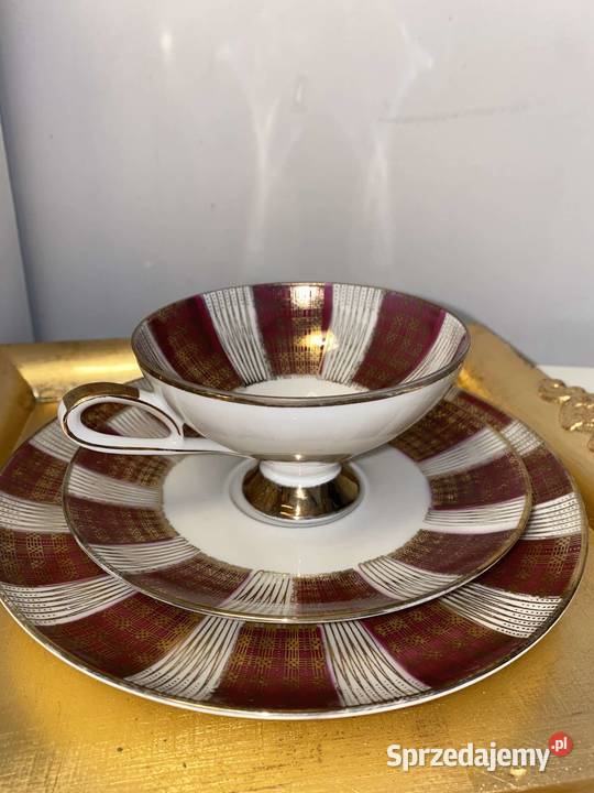 Trio śniadaniowe filiżanka porcelana bavaria Kraków