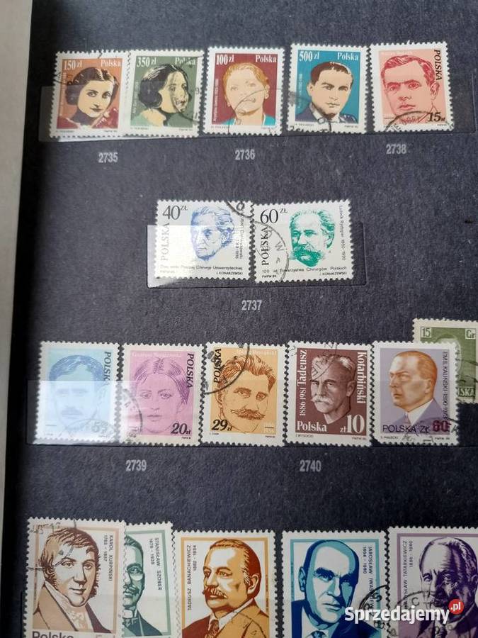 Znaczki PRL 19821983r z klaserem mazowieckie Jaktorów sprzedam