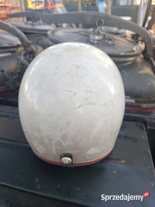 PRL zabytkowy kask motocyklowy orzeszek wielkopolskie Poznań