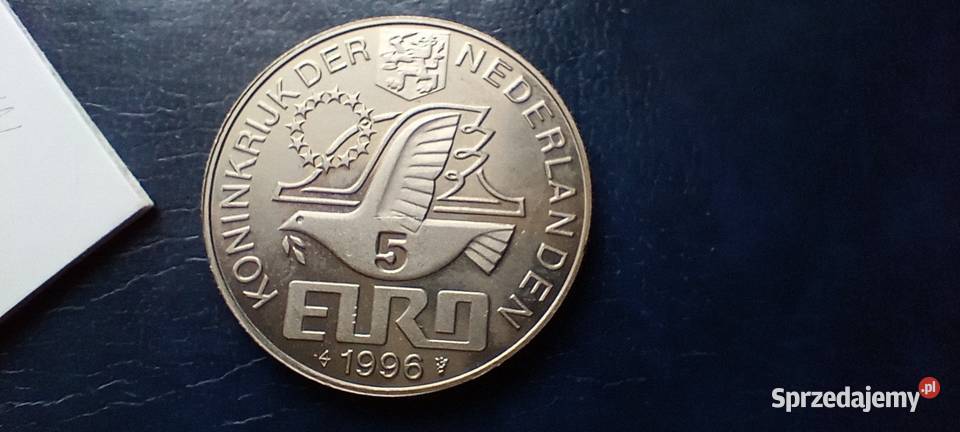 Stare monety 5 euro 1996 Holandia Lesko