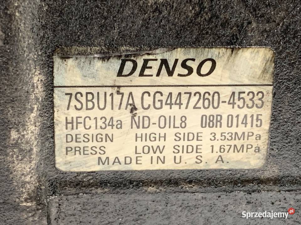 SPRĘŻARKA KLIMATYZACJI BMW F16 4472604533 30 258 sprzedam