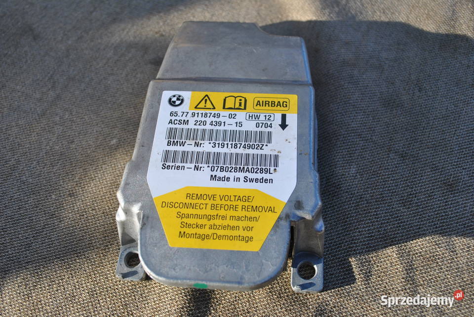 Sterownik ACSM AIR BAG BMW E60E61 Z4 E85 Poręba sprzedam
