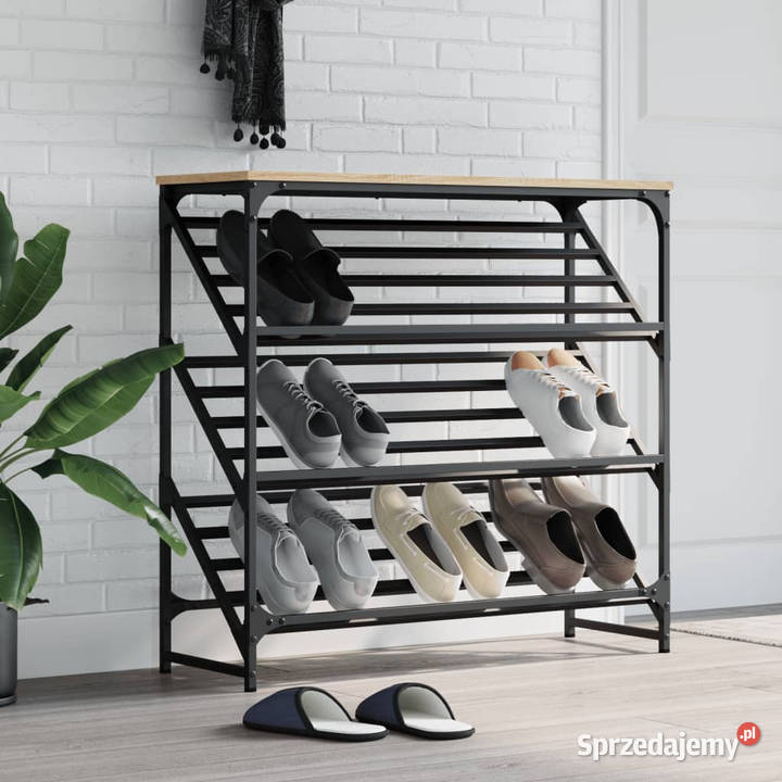 Stojak na buty dąb sonoma 90x30x85 materiał mazowieckie Warszawa