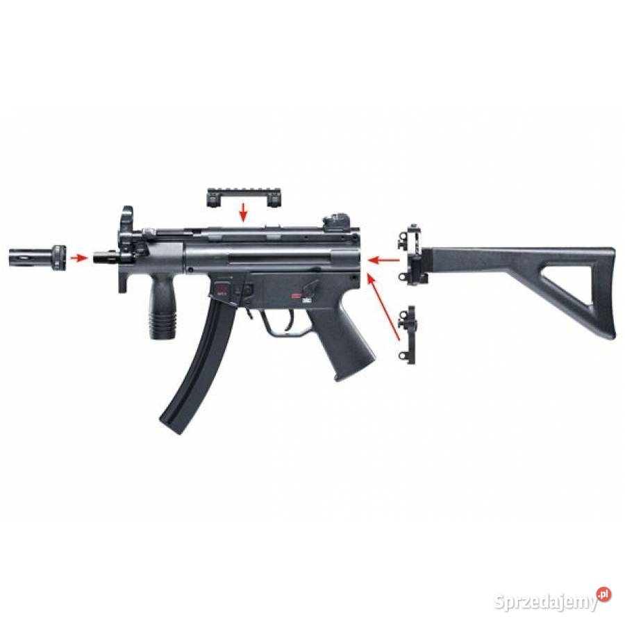 Pistolet maszynowy wiatrówka HK HecklerKoch MP5 wielkopolskie Trzcianka