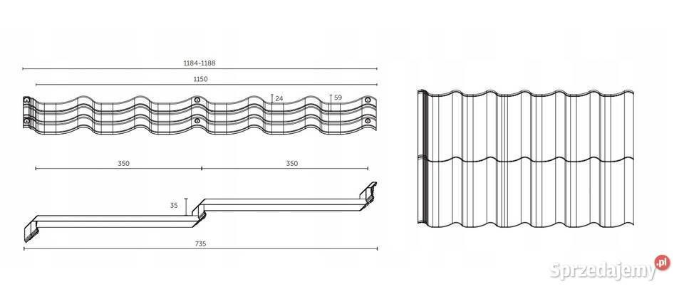 BUDMAT blachodachówka 2 modułowa BELLA SARA Białystok