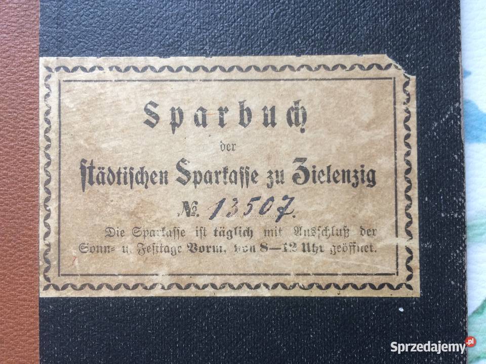 1220 SULĘCIN Niemiecka Książeczka Antykwariat zachodniopomorskie Szczecin