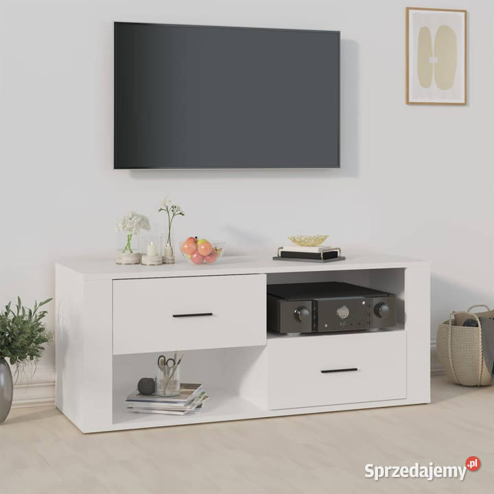 Szafka pod TV biała 100x35x40 materiał mazowieckie Warszawa sprzedam