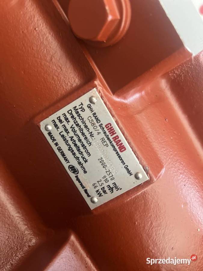 Sprężarka Ghh Rand Cs804 do wydmuchu materiałów Bratnik